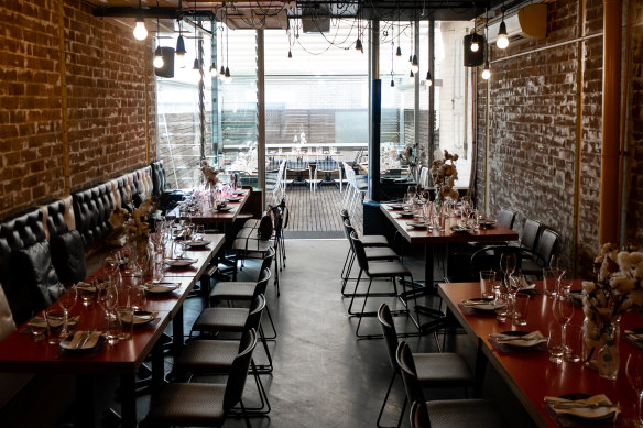 The dining room. 