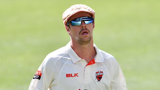 Travis Head leading South Australia in 2018.
