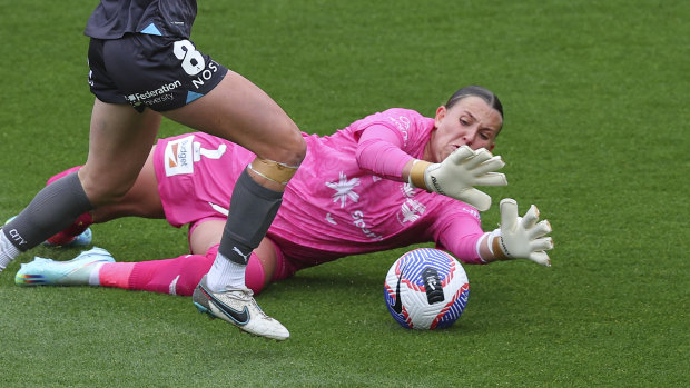 Rylee Foster broke her neck and back in a horrific car crash. On Sunday, she played in the A-League