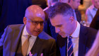 Sanjeev Gupta with SA Premier Peter Malinauskas in Adelaide in 2022.