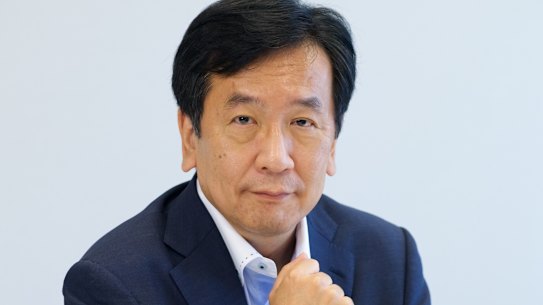 Japan’s opposition leader Yukio Edano in Chiyoda-ku, Tokyo.