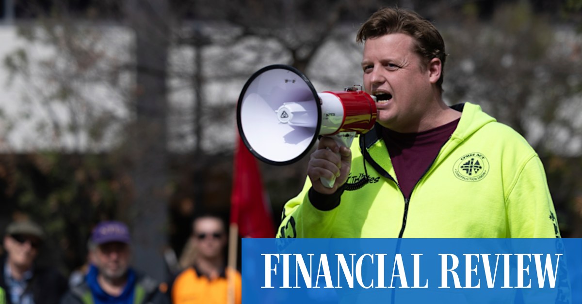 afr.com - Paul Karp, David Marin-Guzman - Construction union boss Zach Smith resigns for 'personal reasons'