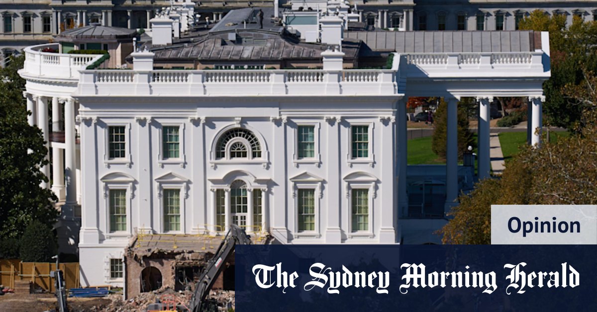 Trump demolishes part of the White House for a ballroom