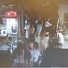 CCTV captured by residents outside the Pacific House Hostel in Woolloomooloo.
