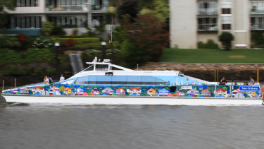 The Mooroolbin CityCat featuring local artist Debra Hood's artwork after she won a competition in 2016.