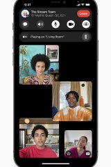 AirPlay lets you see the action on the big screen while keeping the chat on your phone.