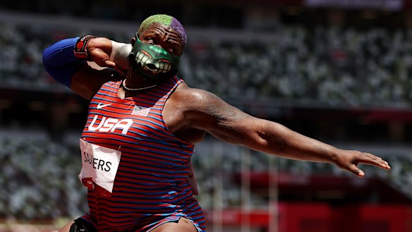 ‘I don’t like anybody’: American shot-putter Raven Saunders.