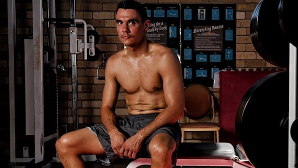 Tim Tszyu in preparation for his fight with Dennis Hogan.