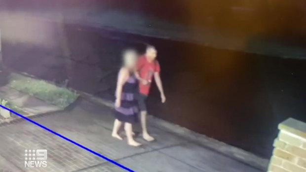 CCTV footage that allegedly shows Jason Williams and the woman he is accused of attacking.