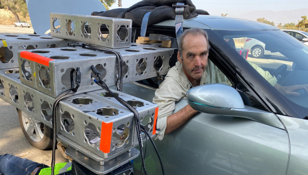 “Really exciting”: visual effects supervisor Andrew Jackson on the set of Tenet.