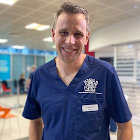 Dr Hajkowicz at the Royal Brisbane and Women’s Hospital.