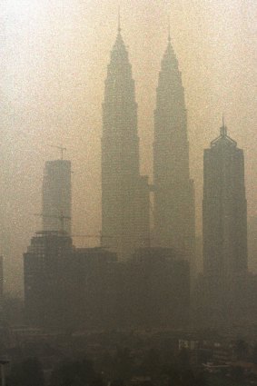 Heavy pollution blankets Malaysia.