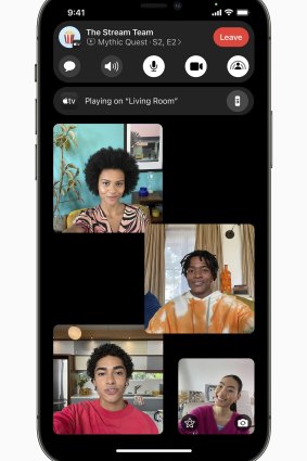 AirPlay lets you see the action on the big screen while keeping the chat on your phone.
