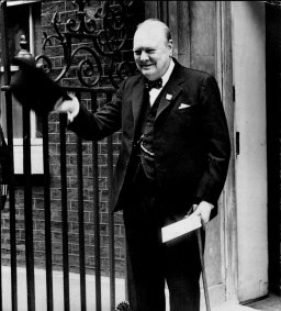 British wartime prime minister Winston Churchill.