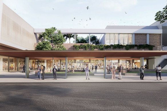 An artist’s impression of what the proposed redevelopment of HomeCo. Roselands would look like.