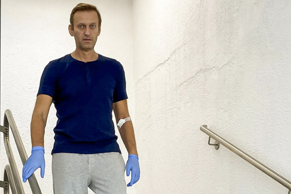Russian opposition leader Alexei Navalny recovers in a Berlin hospital after his poisoning. 