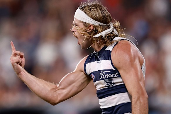 Bailey Smith of the Geelong Cats.