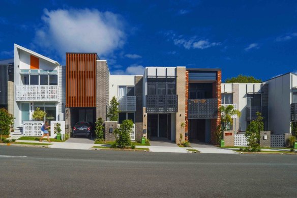 An example of the townhouse-style developments that could be “salt and peppered” through residential areas to create more homes, according to Garred.