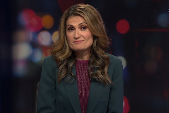 Q+A host Patricia Karvelas on set in 2023.