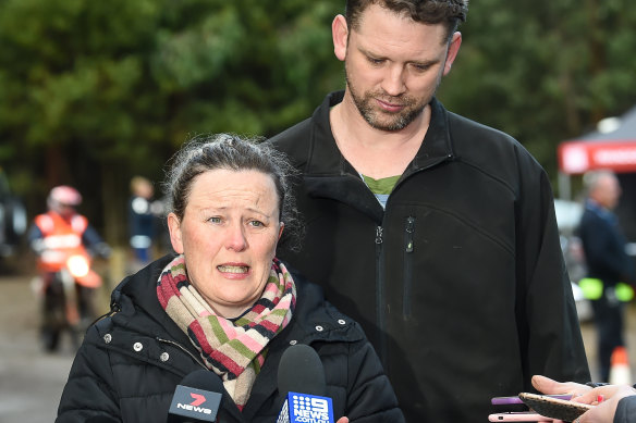 Penny Callaghan is desperately hoping her son William is found safe. She addressed the media with her partner Nathan Ezard.