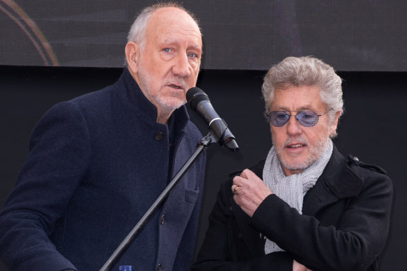 The Who, from left, Pete Townshend and Roger Daltrey.