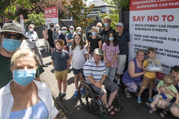 Residents around Hawthorn, in Josh Frydenberg’s electorate of Kooyong, were angry at plans for a four-storey commuter car park.