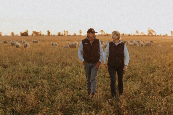 Sheep farmers Craig and Jenny Bradley are preparing against a foot and mouth outbreak in Armatree, near Dubbo.