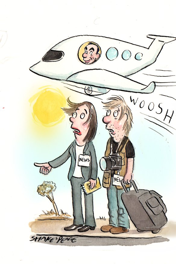 Frequent flyer: No “difficult choices” for Lachlan Murdoch.