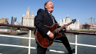 Liverpool singer Gerry Marsden in 2009 on board the Mersey ferry, which he made famous with his song, 'Ferry across the Mersey', with his band Gerry and the Pacemakers.