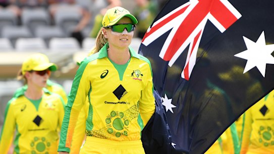 The Australian women's team wore an Indigenous jersey for a match against England earlier this year.