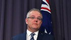 Scott Morrison announcing a state-based cyber attack had targeted Australian government and business.