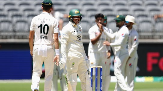 The crowds were not out in force in Perth.