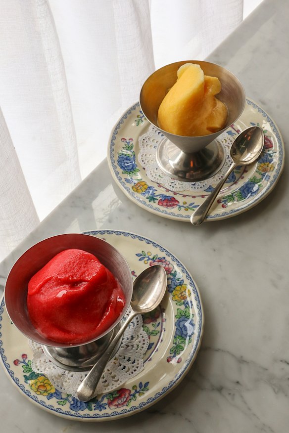 Sorbet at Bistro Merenda.