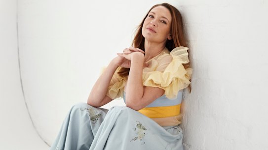 “She who heals” silk top, bralette and skirt.