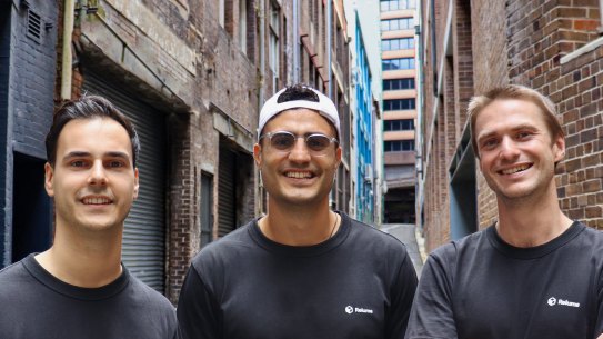 Relume co-founders Adam Mura and Dan Anisse with CTO Daniel Slater.