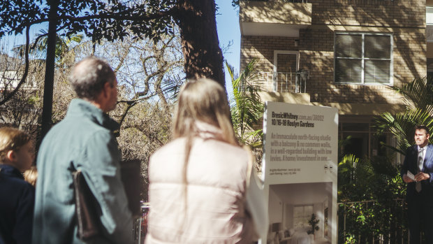 A 33-square-metre unit in Rushcutters Bay sells for $582,500