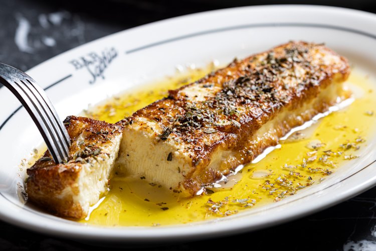 Bar Sophia's house-made halloumi dressed with lemon, olive oil and oregano.