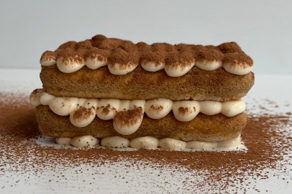 The classic tiramisu at Siora.