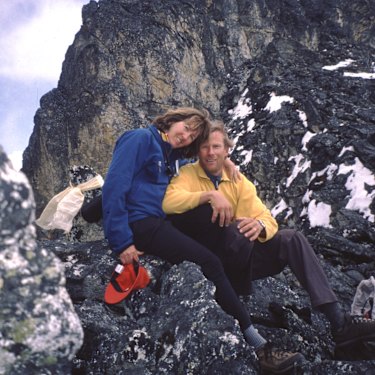 Jenni Lowe-Anker and Conrad Anker visited Shishapangma for the first time together in 2002. 