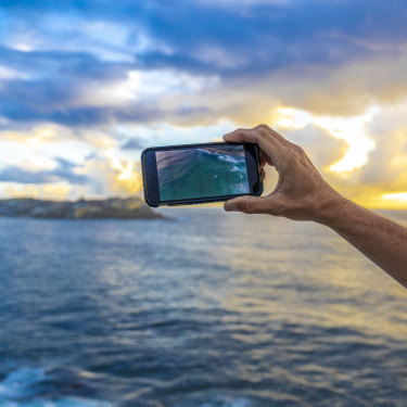Iggleden uses his drone to broadcast Sydney’s sea life to the world.
