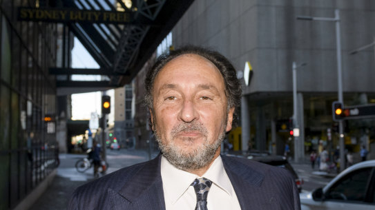 Rodney Adler leaving the Downing Centre Court on Tuesday.