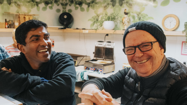 Last year Jon was handing out 1000 meals a week. This winter, it’s 1600