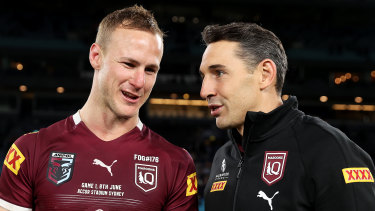 Maroons captain Daly Cherry-Evans and Queensland head coach Billy Slater.