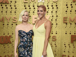 Busy Philipps with bestie Michelle Williams at the 71st Primetime Emmy Awards in 2019.