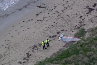 A windsurfer in his 50s has died after being found unresponsive in the surf off Shoalwater.