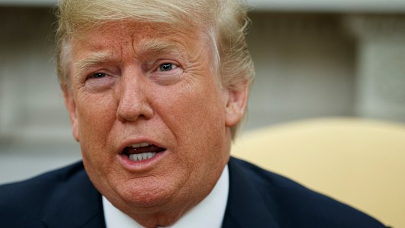 'Collusion is not a crime': Trump has denied that the campaign worked with Russia to try to engineer his victory against Democratic candidate Hillary Clinton.
