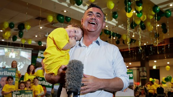 NSW Deputy Premier John Barilaro with 3-year-old daughter Sofia Barilaro