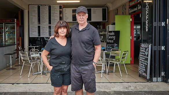Eden cafe owners May and Geoff McCabe.