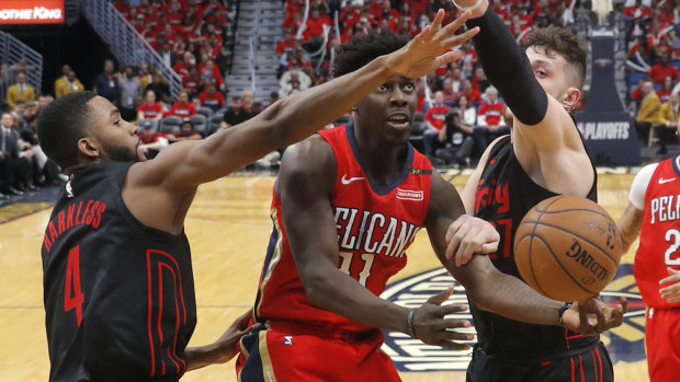 Jrue Holiday continued his hot play-offs form for the Pelicans.