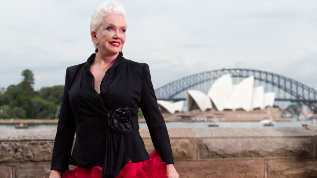 Barbara White walked the red carpet for the opening night.